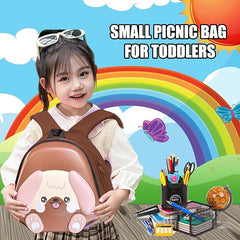 Pre-Schoolers Backpack for Kids - Small Lightweight Miniature Bags for 2 Years to 5 Years Toddlers (27 X 27 X 8 Cm)