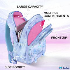 Kawaii School Backpack for Girls - Large Capacity Multifunctional Lightweight Bag for Travel, Picnic (42 X 25 X 15 CM)