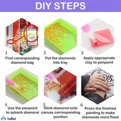 5D Diamond Painting Kit for Kids and Adults - 12x16inch Suitable for Home Leisure and Wall Decoration, Gift for Kids and Adults