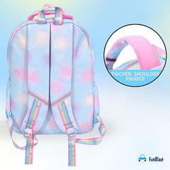 Kawaii School Backpack for Girls - Multifunctional Lightweight Stylish Large Capacity Bag for Girls Kids (41 X 29 X 16 CM)