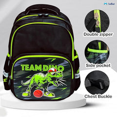 School Bags for Boys - Dinosaur Print Bagpack Large Capacity Multipurpose Shoulder Bag, Lightweight Travel Bag, Casual Bag (41 X 30 X 15 Cm)