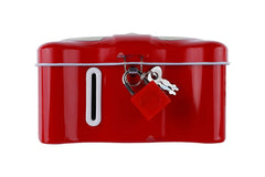 Piggy Bank - Money Saving Tin Coin Bank with Lock and Key, Cartoon Coin Box for Kids, Boys, Girls, Piggy Bank for Kids