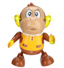 Monkey Robot Toy, Swinging and Dancing Musical Monkey Toy with Light and Music