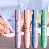 Pen Erasers – Retractable Eraser, Novelty Eraser Pen Shaped, Press Mechanical Rubbers with 2 Pcs Refill Erasers for Kids Students, Stationery Gift for Kids, Return Gift for Kids