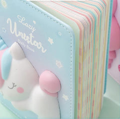 Diary for Kids, 3D Squishy Destress Notebook Diary, Diary Notepad, Fancy Diary for Kids, Diary for Kids/Adult Stylish- 100+ Pages (Pack of 1 Pcs)