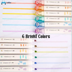 Cute Cat Paw Highlighter - 2 in 1 Color Highlighter Pens Set, Aesthetic Stationary