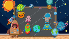 Eraser for Kids – Aliens & Space Theme Erasers Set for Kids, Eraser for Kids Eraser Set for Return Gift, Stationary Set for Kids, Rubber Eraser for Kids, Stationary Set for Kids (6 Pcs)