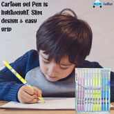 Erasable Gel Pens - Pack of 12 Pcs Erasable Pens 0.5mm, Erasable Pens with Magic Eraser, Smooth Writing Gel Pen, Stationery for School & Office, Birthday Return Gift - Blue Ink