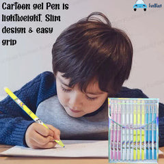 Erasable Gel Pens - Pack of 12 Pcs Erasable Pens 0.5mm, Erasable Pens with Magic Eraser, Smooth Writing Gel Pen, Stationery for School & Office, Birthday Return Gift - Blue Ink