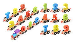 Wooden Digital Colourful Number Train - Educational Toys for 2-Year-Old, Vehicle Pattern 0 to 9 Number Learning & Educational Toys for Kids, Pre-School Learning Kit for Toddlers