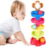 Roll Swirling Tower for Baby & Toddler Educational Toys | Stack, Drop and Go Ball Ramp Toy Set Includes 3 Spinning Activity Balls