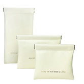 3 Pcs Mini Multipurpose Makeup Pouch for Girls & Women (Cream)