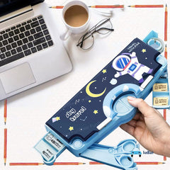 Multifunctional Pencil Box for Kids, Space Pencil Box for Boys, Magnetic Pencil Box for Boys, Pop up Pencil Box