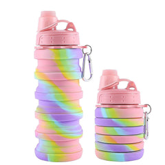 Silicone Sipper Bottle for Kids Expandable Sipper Water Bottle for Gym Girls, Boys (Pack of 1 Unit)