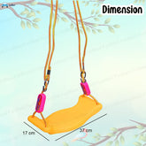 Swing for Kids – Adjustable Plastic Swing/Kid’s Jhula, Indoor and Outdoor Hanging Swing for 3+ Years Old Boys and Girls, Kid's Swing Seat with Hand Grip