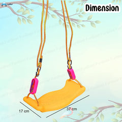 Swing for Kids – Adjustable Plastic Swing/Kid’s Jhula, Indoor and Outdoor Hanging Swing for 3+ Years Old Boys and Girls, Kid's Swing Seat with Hand Grip
