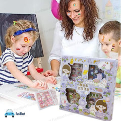 Pvc Cartoon Theme Kawaii Stickers -100 Sheets Cute Washi Stickers For Project, Japanese Style Girls Sticker Set, Stationery Item For Girls, Journals, Scrapbooking, Diy Arts And Crafts