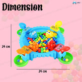 Hungry Frog Game for Kids - Beads Frog Eating Board Game, Table Top Desktop Finger Toy Game for Kids, Hungry Frog Eating Board Game - 2-4 Player