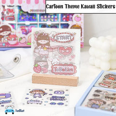 Cute Girl Theme Kawaii Stickers - 200 Sheets Cute Washi Stickers, Japanese Style Girls Sticker Set, Stationery Item, Journals, Scrapbooking, DIY Arts and Crafts