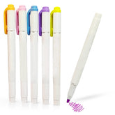 Twin Tip Highlighters-5 Pcs Aesthetic Highlighters Pastel, Highlighters For Book Marking, Line Markers Pens, Kawaii Stationery For School & Office