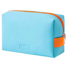 Multipurpose Cosmetic Pouch with Zipper Lock for Girls & Women (Sky Blue)