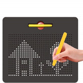 Magnetic Drawing Board Educational Toy - Sketch pad for Kids, Draw Freely on The Doodle pad with Magnetic Balls for 3+ Boys|Girls|Kids|Toddlers. (Random Color Dispatch) Big Size