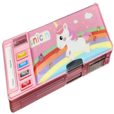 Multifunctional Pencil Box for Kids, Unicorn Pencil Box, Kids Pencil Box for Girls, Magnetic Pencil Box for Girls, Girls Pencil Pouch, Pop up Pencil Box
