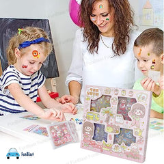 Pvc Cute Girl Theme Kawaii Stickers – 100 Sheets Cute Washi Stickers For Project, Japanese Style Girls Sticker Set, Stationery Item – (Assorted Design)