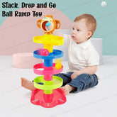 Roll Swirling Tower for Baby & Toddler Educational Toys | Stack, Drop and Go Ball Ramp Toy Set Includes 3 Spinning Activity Balls