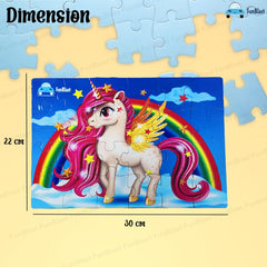 Unicorn Jigsaw Puzzle, Mermaid Jigsaw Puzzles, 3 in 1 Unicorn and Mermaid Jigsaw Puzzles for Kids/Boys/Girls – 72 Pcs Puzzles