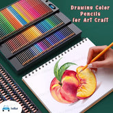 Color Pencils Set,(Pack Of 120 Pcs) Professional Water Soluble Colored Pencils,Colorful Pencil Colors/Artist Sketching Pencils For Art Craft, Colouring Pencils For Artists, Beginners