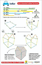 Space Mission Tent House for Kids-Play Tent House for Children, Girls & Boys, Pop Up Play Tent House for Girls & Boys, Foldable Indoor/Outdoor Tent House for Kids