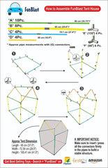 Space Mission Tent House for Kids-Play Tent House for Children, Girls & Boys, Pop Up Play Tent House for Girls & Boys, Foldable Indoor/Outdoor Tent House for Kids