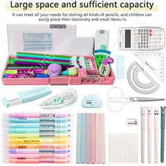 Multifunctional Pencil Box for Kids, Kids Pencil Box for Boys & Girls, Magnetic Pencil Box for Boys, Pop up Pencil Box, Pencil Case for Kids