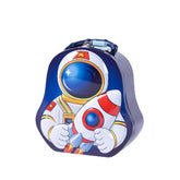 Piggy Bank for Kids – Space Theme Coin Box, Coin Bank with Lock and Key, Metal Coin Box for Kids, Money Bank, Coin Box for Girls