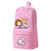 Large Capacity Hangable Pencil Pouch for Kids (Pink)