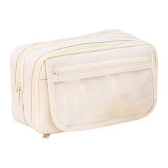 Multipurpose Zipper Stationary Organizer for Kids & Adults (OffWhite)