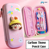 Cartoon Theme Pencil Case - 3D EVA Pencil Case Pouch, Multipurpose Zipper Pencil Case for Kids, Pen and Pencil Bag for School Kids, Girls