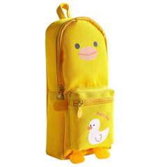 Hangable Canvas Pencil Pouch for Kids (Yellow-Duck)