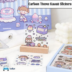 Cute Girl Theme Kawaii Stickers - 200 Sheets Cute Washi Stickers, Japanese Style Cartoon Girls Sticker Set, Stationery Item, Journals, Scrapbooking, DIY Arts and Crafts