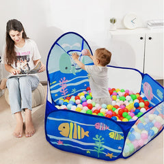 Sea Ball Pool for Kids - Ball Pool with 50 Colourful Balls, Kids Play Tent House for 2+ Year Old Girls and Boys/Kids Toys & Games