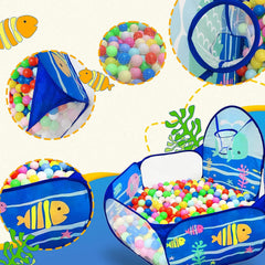 Sea Ball Pool for Kids - Ball Pool with 50 Colourful Balls, Kids Play Tent House for 2+ Year Old Girls and Boys/Kids Toys & Games