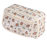 CapyBara Print Stationary Organizer Pouch for Kids & Adults