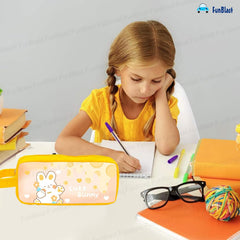 PVC Pencil Pouch with Zipper Closure (Yellow)