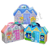 Hut Shaped Coin Box for Kids - Piggy Bank with Key & Lock – Money Saving Metal Coin Bank for Kids, Money Bank, Birthday Return Gift for Kids, Boys, Girls