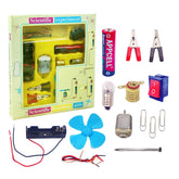 Science Experiment Kit – Electric Circuit Kit for Students with Motor Fan Toy - Random Color