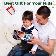 Police Car Toy, Car Toy for Kids with 360 Degree Rotation & Door Opening Siren Sound, B/O Toy Car, Sound & Light Toys for Kids Boys & Girls - Multicolor