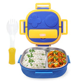 Lunch Box for School Kids, Compartment Lunch Box with Stainless Steel Inner Case, SUS304 Lunch Box for Kids (850 ML)