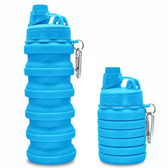 Silicone Sipper Bottle for Kids - Expandable Sipper Water Bottle for Home, Office, Gym, Trekking, Fancy Stylish Water Bottle Girls, Boys – 500 ML