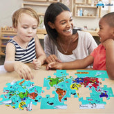 World Map Jigsaw Puzzle for Kids Jigsaw Puzzle for Kids of Age 3-5 Years – 24 Pcs (Size 30X22 cm)